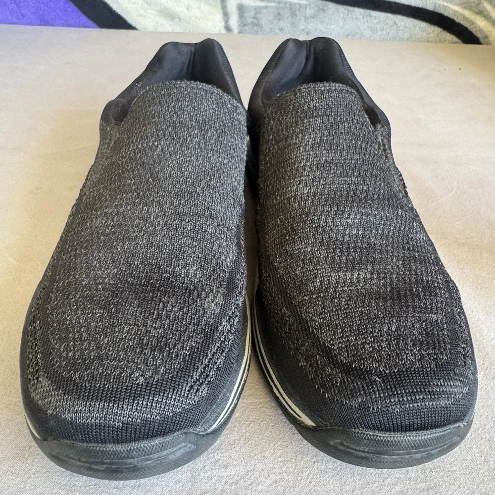 Size 13 - Mens Skechers Air Cooled Arch Fit Shoes Black Comfort Casual Sn 65086